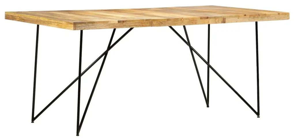 Stół industrialny z drewna mango kolor naturalny - Awa