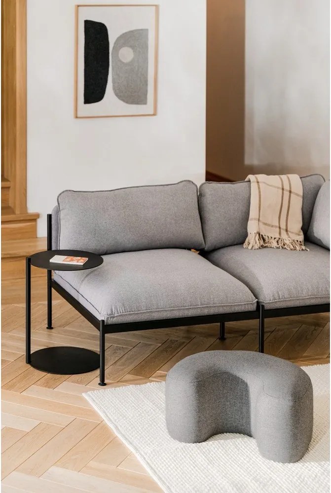 Szary wełniany puf Ü – noo.ma