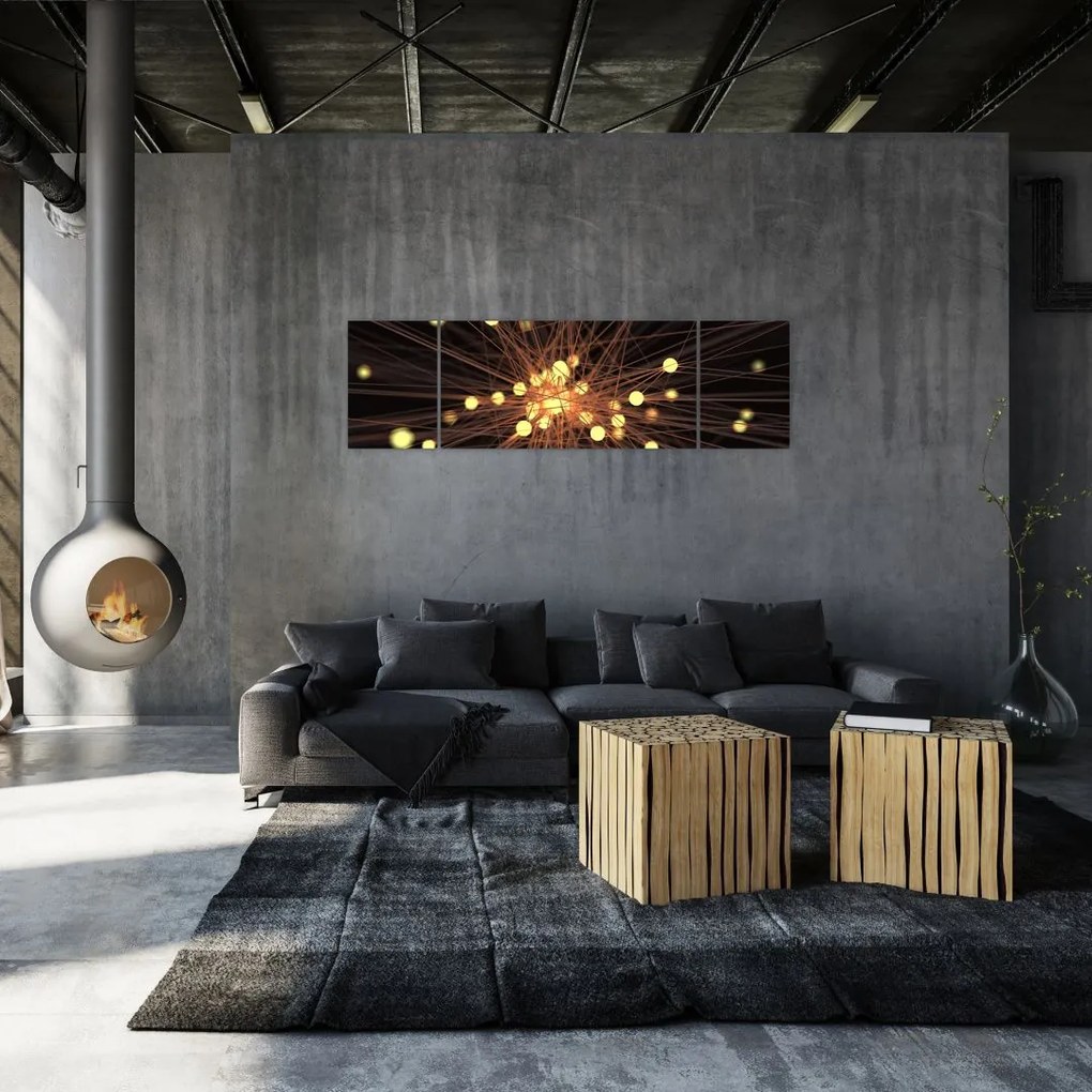 Obraz abstrakcji (170x50 cm)