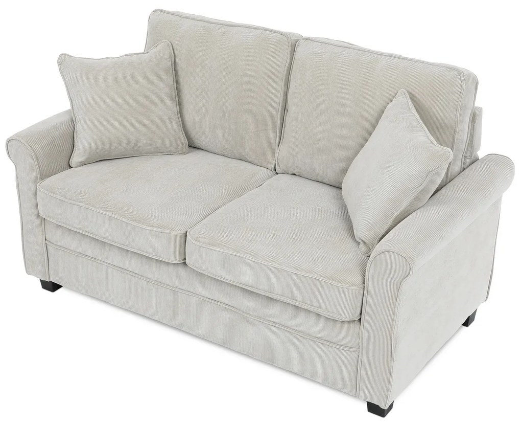 Dwuosobowa sofa ASB-4170 BGE2, manżestrowa, beżowa