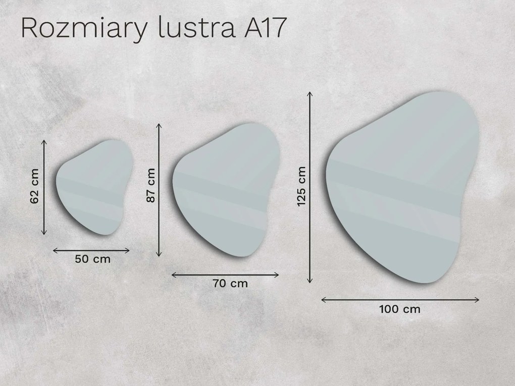 Organiczne LED lustro do łazienki z oświetleniem A17