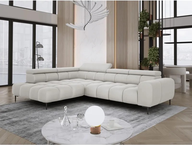 Narożnik PLAZA L Lewostronny w tkaninie SOLAR 03 WERSAL