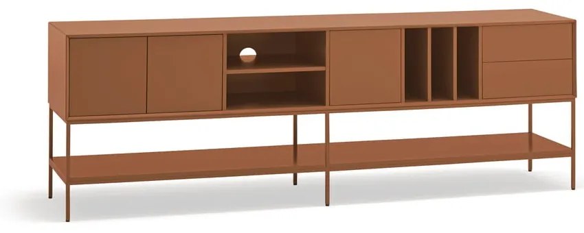 Ceglasta szafka pod TV 220x74x45 cm Platt – Teulat