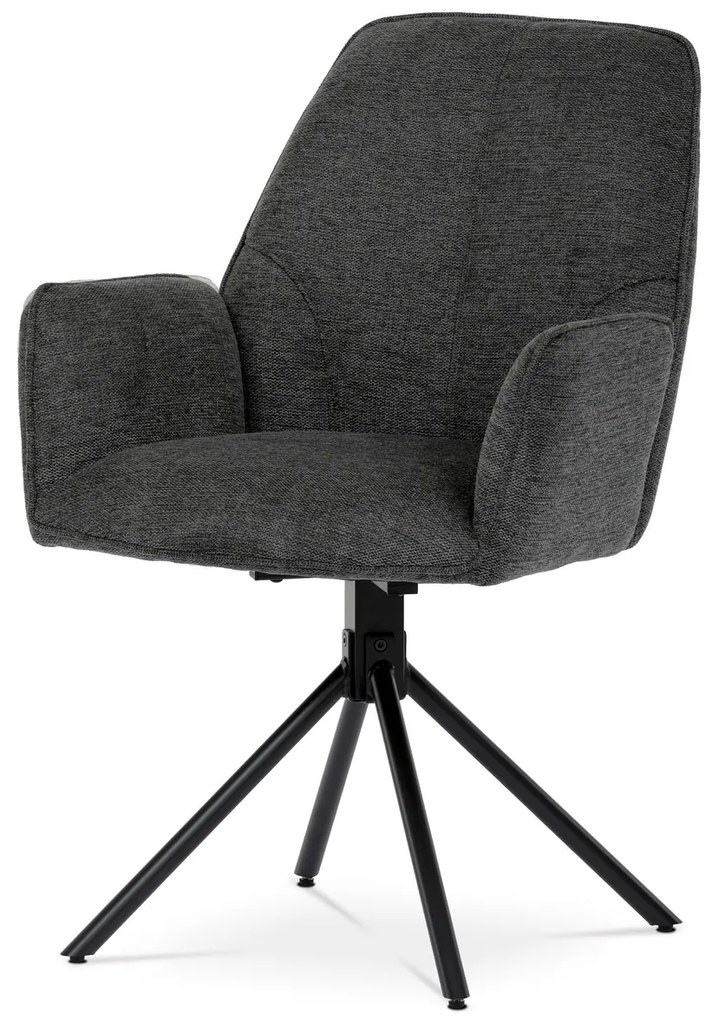 Zestaw krzeseł obiadowych z mechanizmem powrotnymHC-522 GREY2, 2 szt.