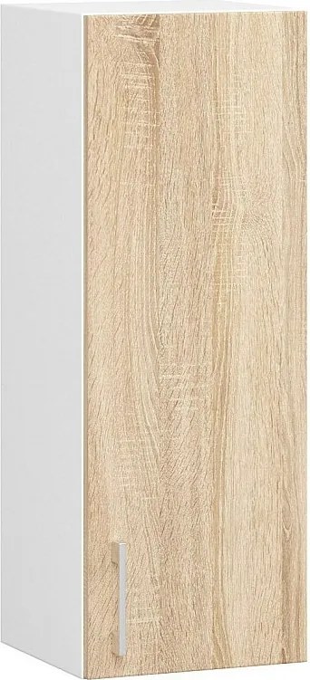 Szafka kuchenna AKORD W30 system LIMA Biała 30 cm 1 drzwi kolor Dąb Sonoma mat 2 półki 30x30,5x72 cm