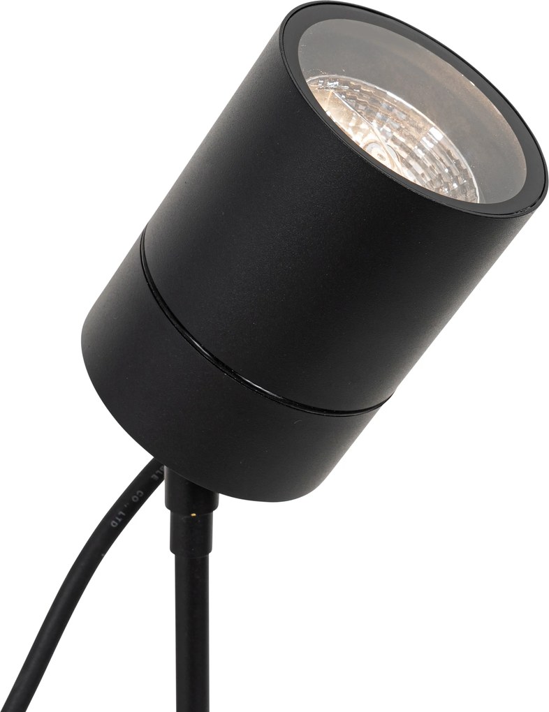 Nowoczesny kolczyk punktowy czarny AR70 regulowany IP44 - Solo