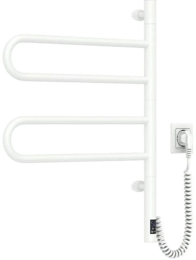 Elektryczny suszarka obrotowa na ręczniki FOUETTE 128W/230V 64,6 cm IP44 biała