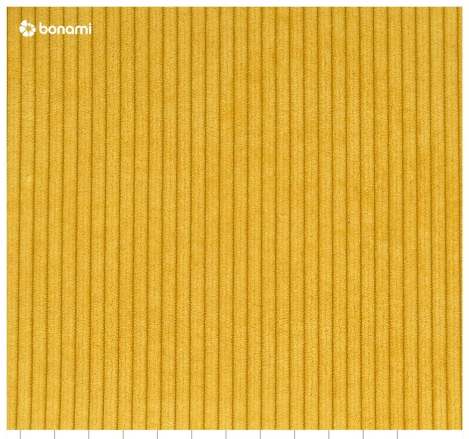 Żółta sztruksowa sofa 200 cm Lean – Karup Design