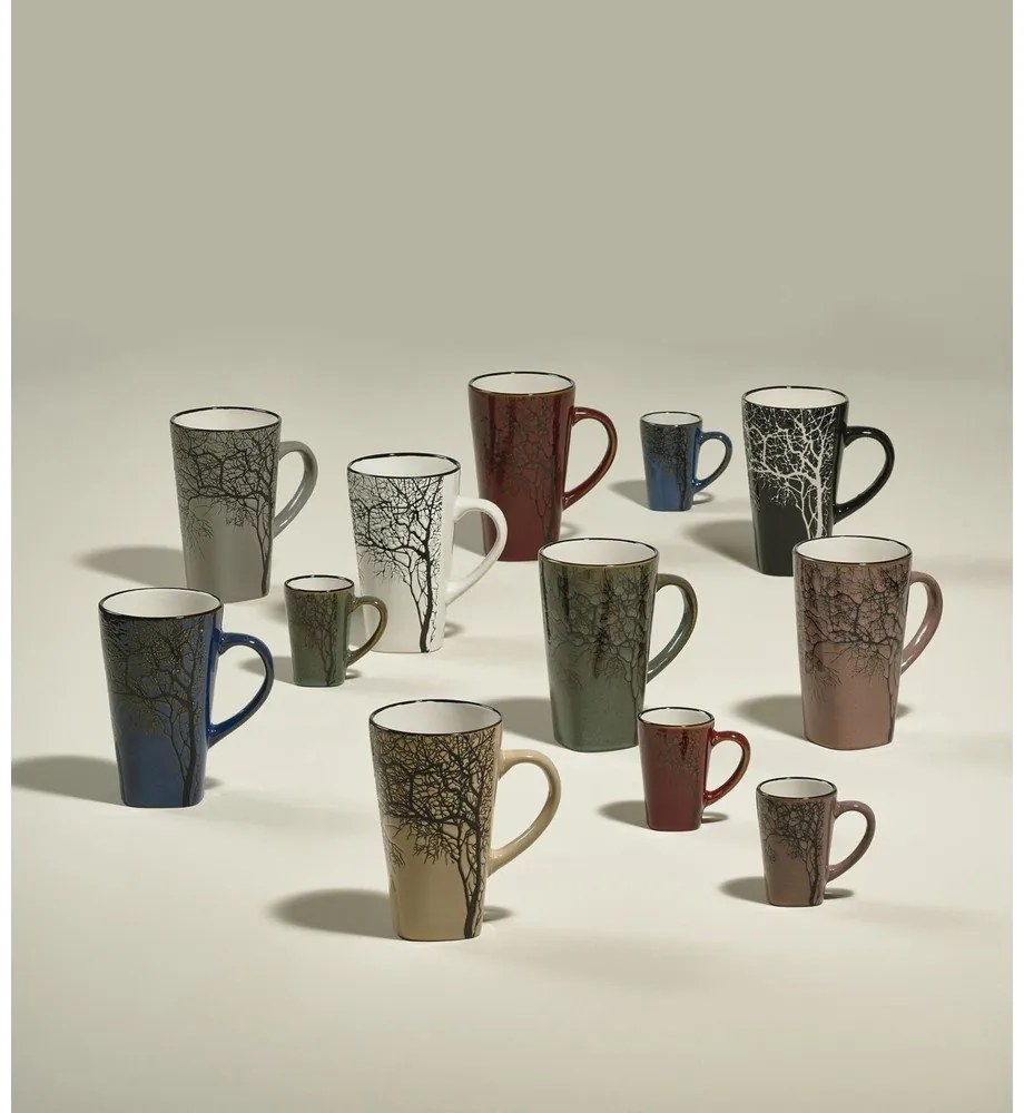 Zielone kamionkowe kubki na espresso zestaw 4 szt. 100 ml Hela – Villa Collection