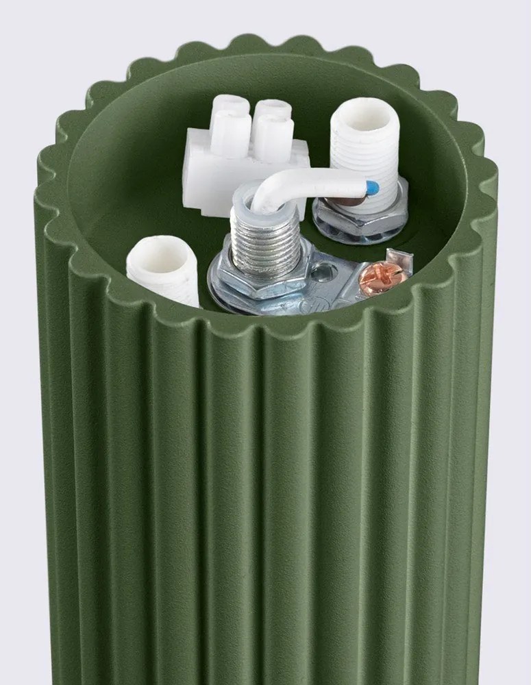 Zielona lampa sufitowa ze szklanym kloszem ø 12 cm Orbital – Sollux