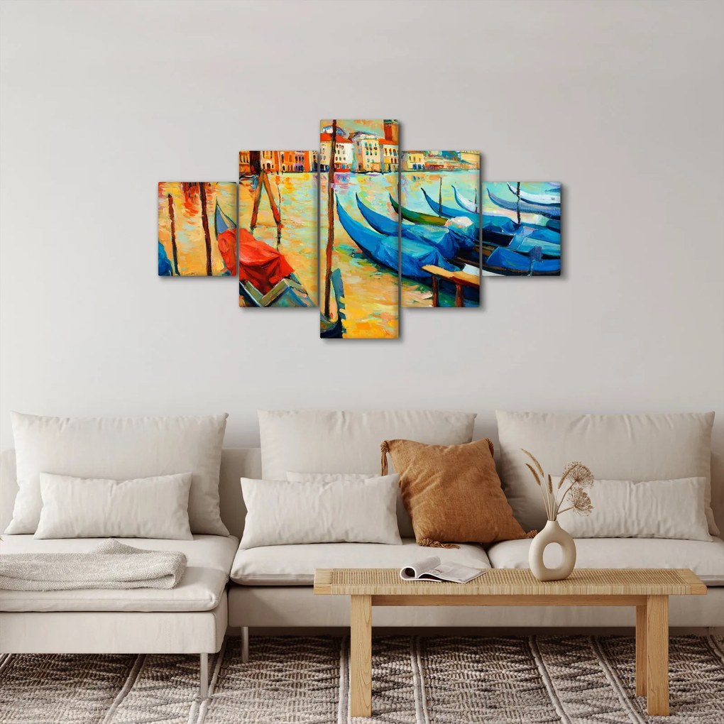 Obraz - Port w Wenecji (125x70 cm)