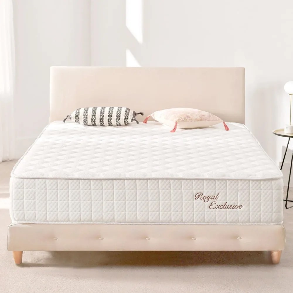 Średnio twardy/ekstra twardy sprężynowy materac dwustronny 200x200 cm Royal Exclusive – Moonia