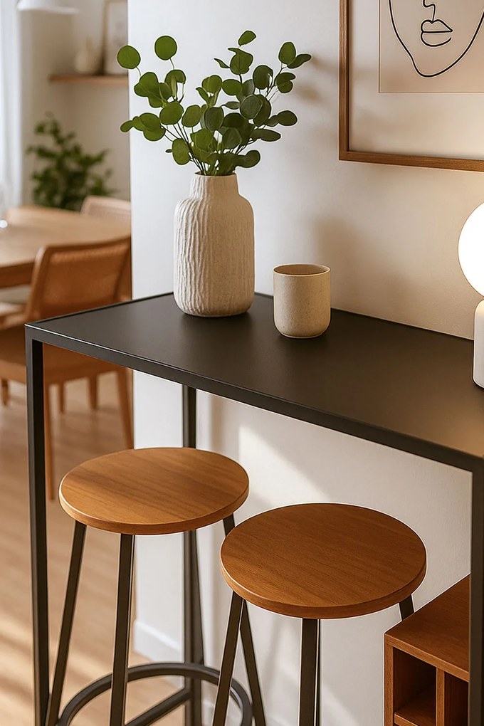 Set Bar Mesa Alta + 2 Taburetes Loku