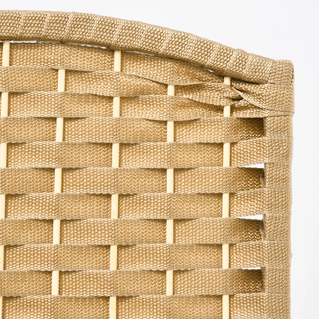 HOMCOM 6-częściowy Parawan, Składany Parawan do Ochrony Prywatności, Ścianka Działowa do Salonu, Sypialni, Biura Domowego, Naturalny