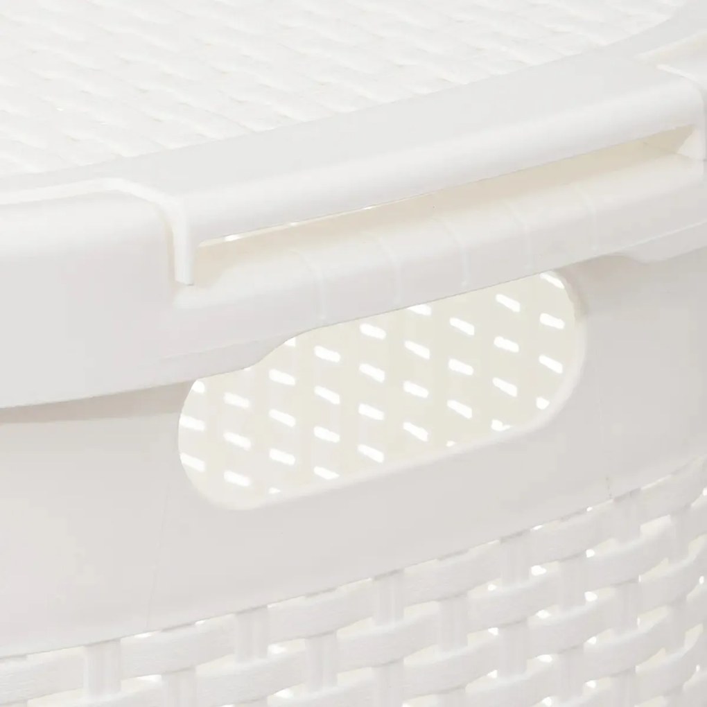 Wysoki kosz na pranie z plastiku, 60 l