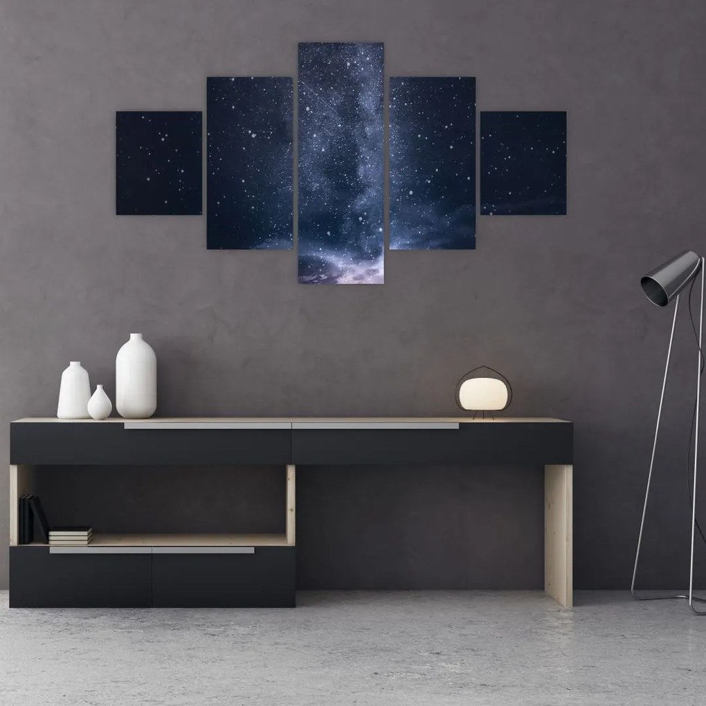 Obraz gwiaździstego nieba (125x70 cm)