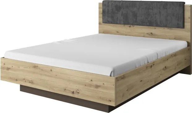 Łóżko RACO 160x200 cm w kolorze Jasnego DĘBU ARTISAN