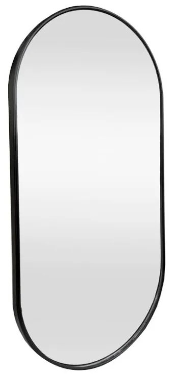 Lustro Elipsa  100x50cm czarne GX06 ścienne owalne łazienkowe do salonu sypialni loftowe Industrialne minimalistyczne