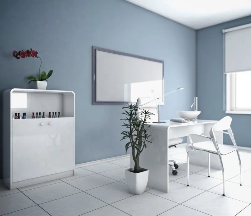 Biurko Manicure Hubertus White&amp;White do gabinetów kosmetycznych