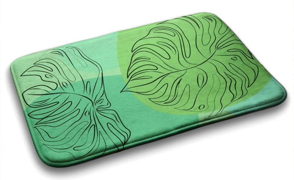 Dywanik łazienkowy antypoślizgowy Dywanik łazienkowy antypoślizgowy Monstera Liście