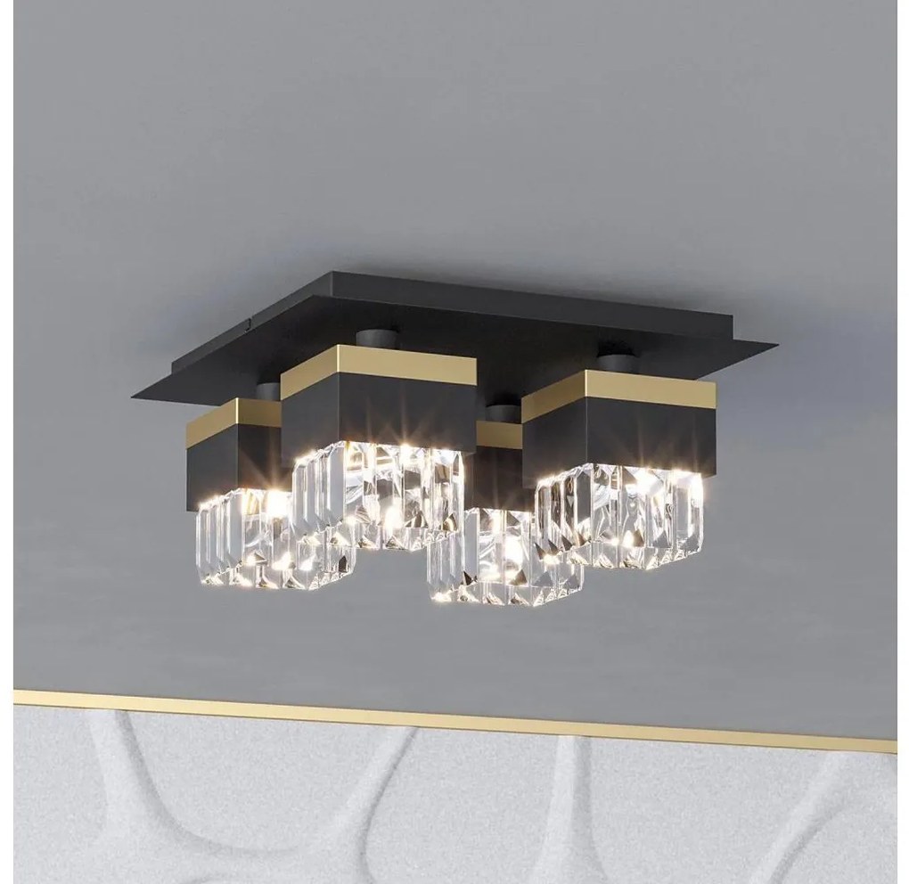 Eglo 900302 - Lampa sufitowa BARRANCAS 4xE14/40W/230V