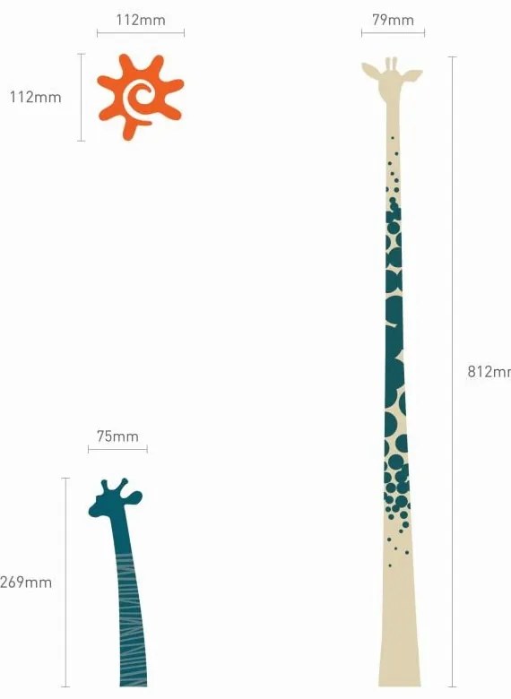 Naklejka Giraffe Queen of the Savane