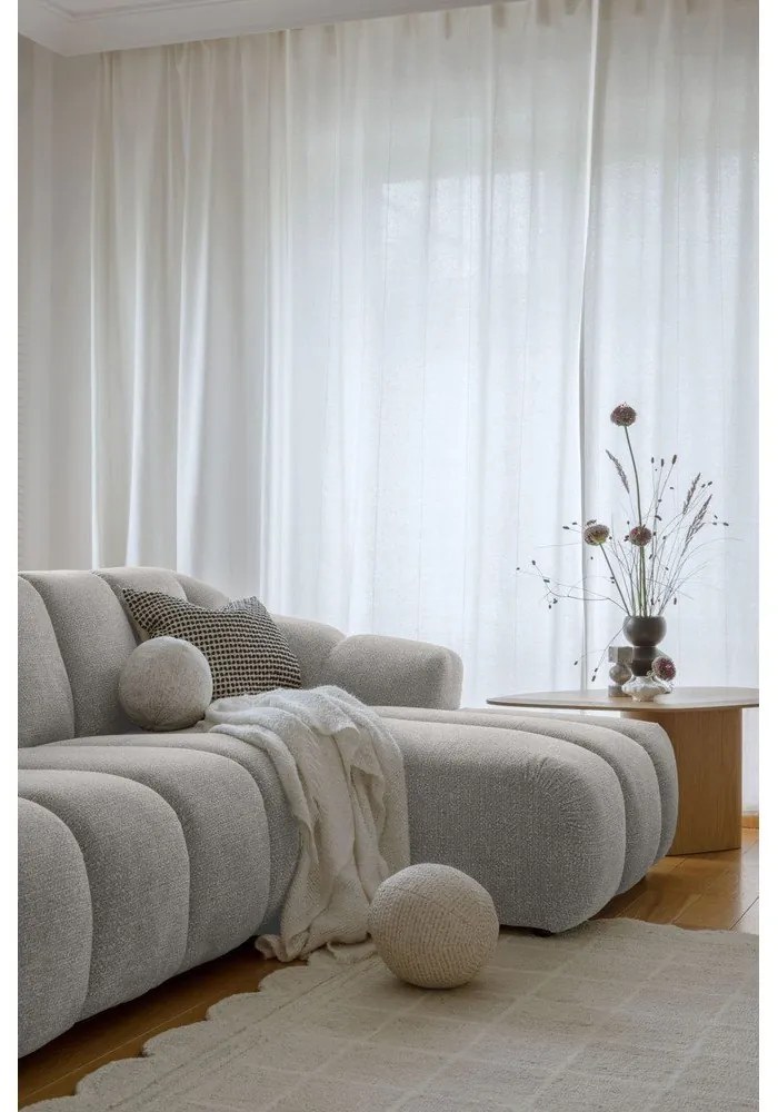 Jasnoszary narożnik (prawostronny/z szezlongiem) Shell – Miuform