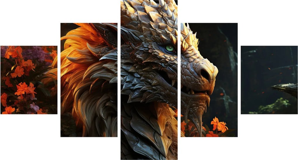 Obraz - Smok (125x70 cm)