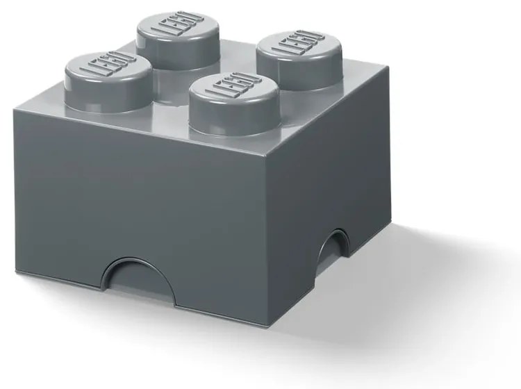 Ciemnoszary dziecięcy pojemnik LEGO® Square