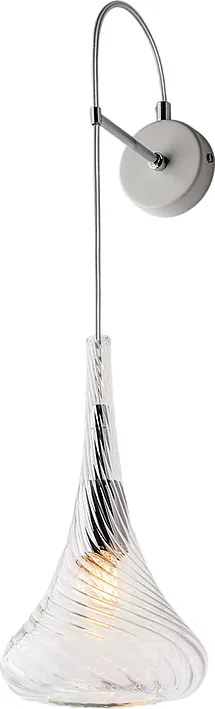 Kinkiet Nemesis Iron z przezroczystym szkłem Pyrex 1 światło .14 P.21 BL280-AP1-TR