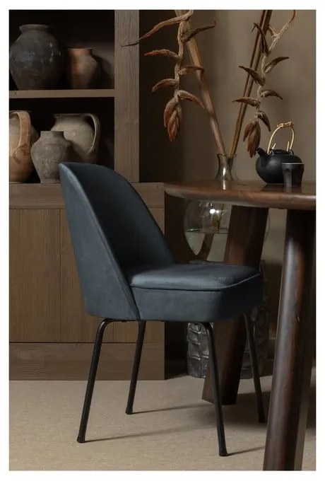 Niebieskie aksamitne krzesła zestaw 2 szt. Vogue – BePureHome