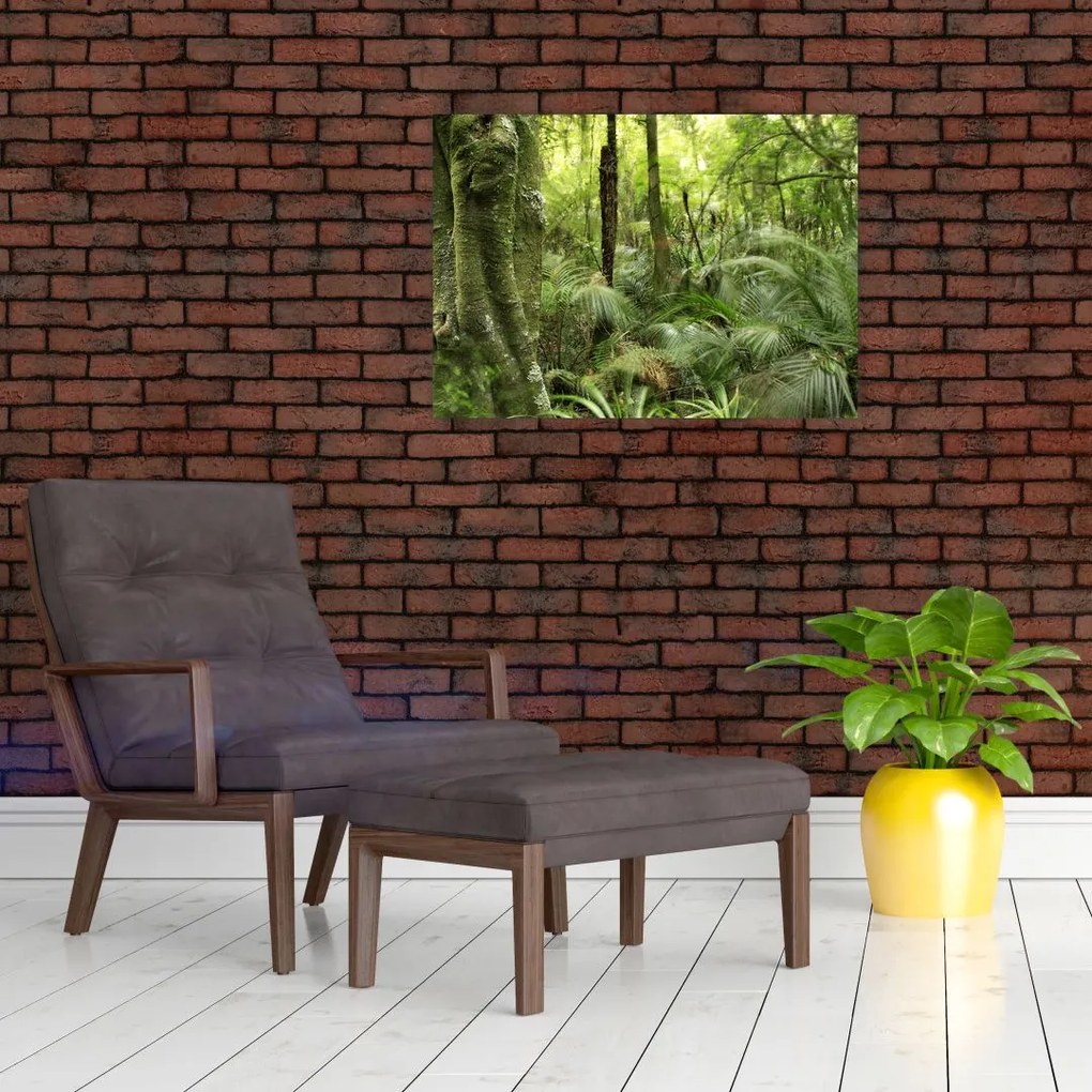 Obraz tropikalnego lasu deszczowego (70x50 cm)