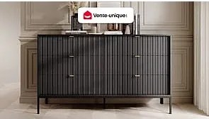 Komoda 6 szuflad - Czarny - LIOUBA marki Pascal Morabito