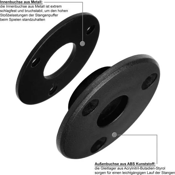 Piłkarzyki TUNIRO PRO 110 kg, czarno-białe