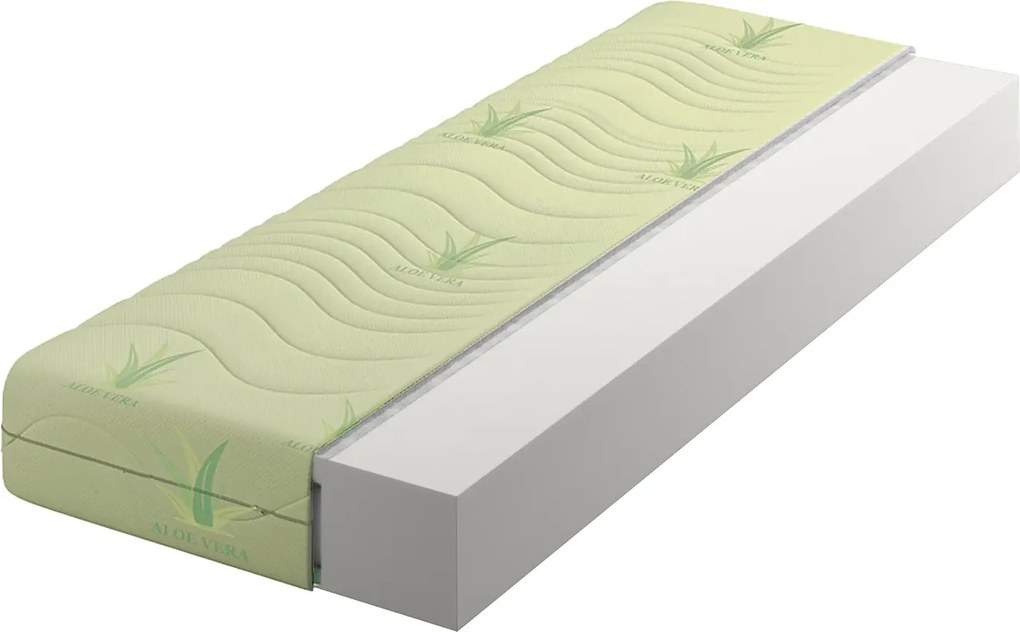 Materac piankowy z pokrowcem aloe vera 160x200 F4-P86