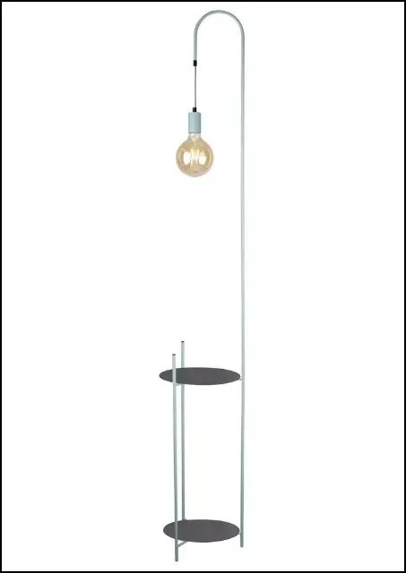 Podłogowa lampa z półkami R9-A57