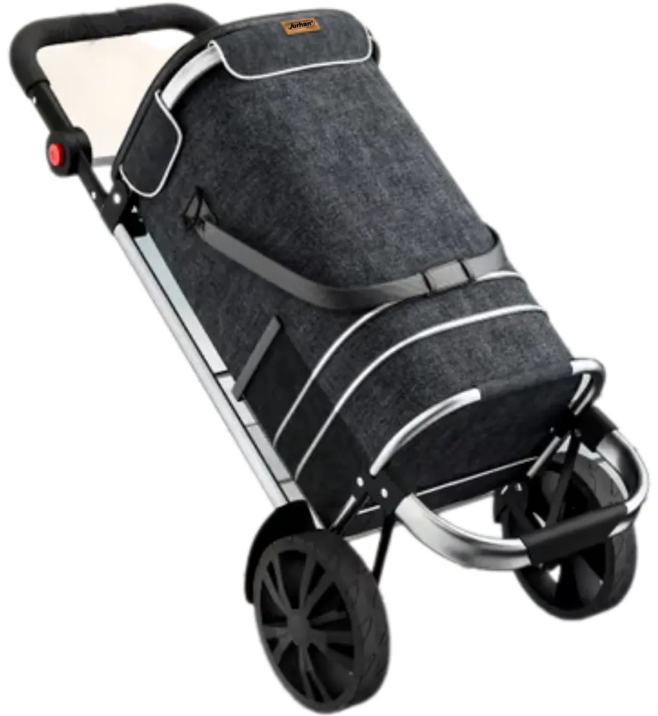 Jurhan Torba na zakupy na kółkach EASY, 50l, czarna