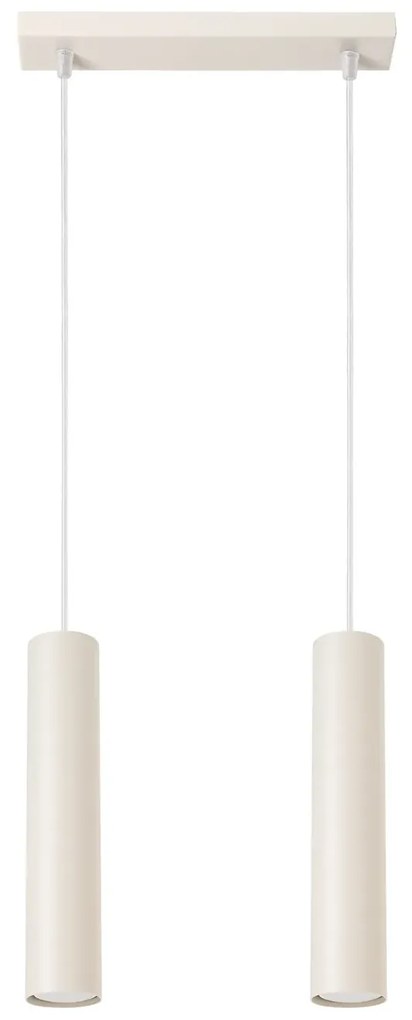 Lampa wisząca LAGOS 2 beżowa SOLLUX  LIGHTING