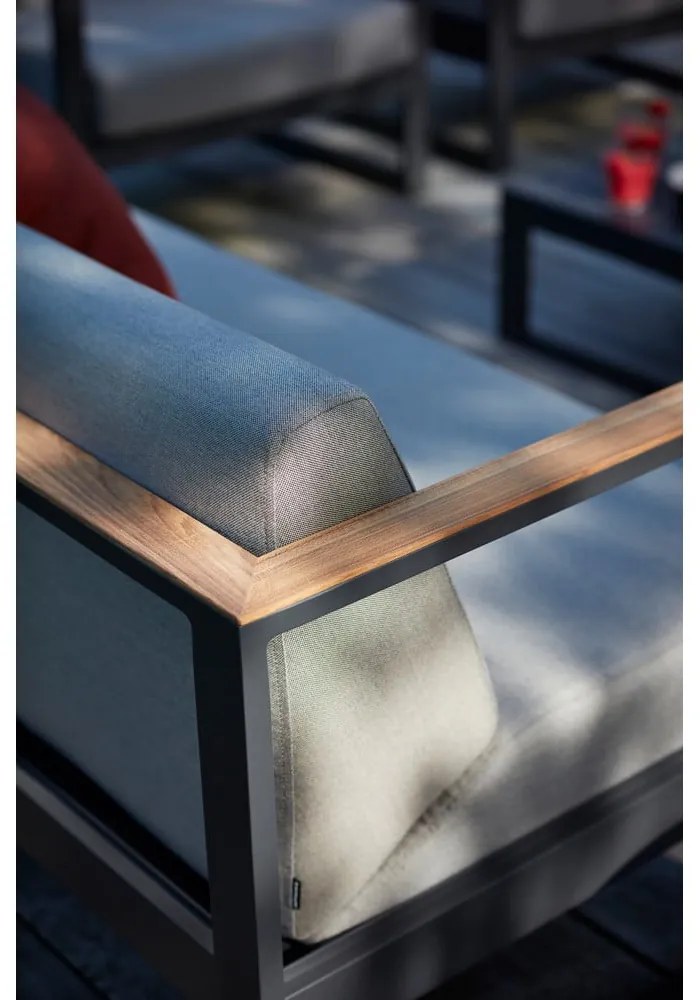 Szara sofa ogrodowa Landsape Teak – Diphano