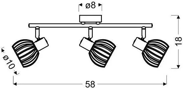 Biała stylowa lampa sufitowa do salonu - K088 T9-H35