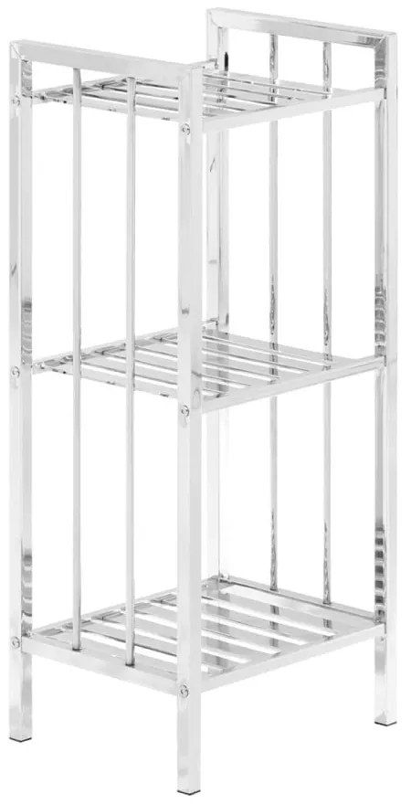 Regał łazienkowy w kolorze srebra 33x73 cm – Premier Housewares