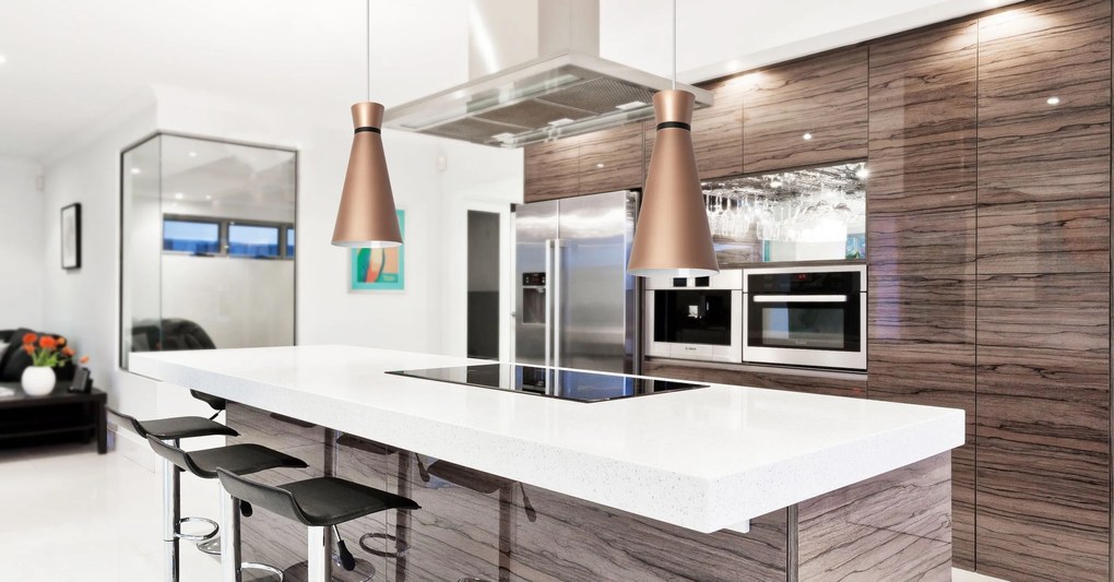 Lampa sufitowa wisząca pojedyncza KONA B szara mat