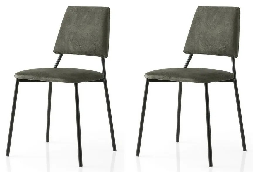 Zestaw krzeseł do jadalni Lima Anthracite andBlack, 2 szt.