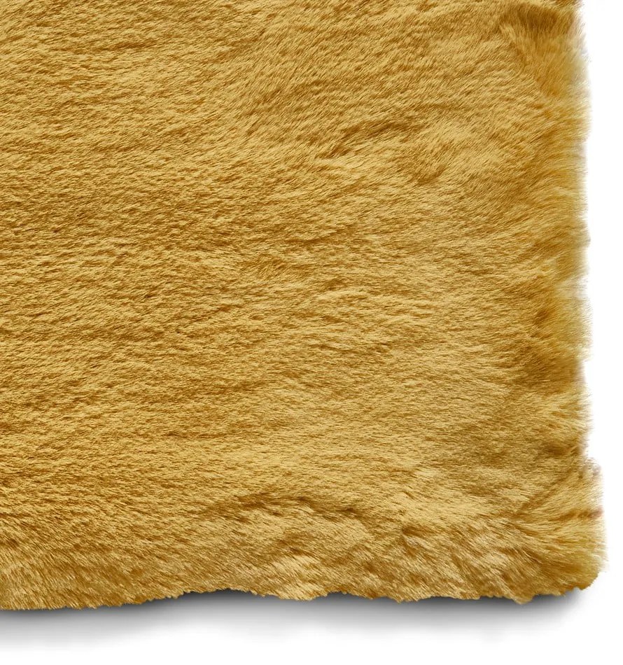 Żółty dywan Think Rugs Teddy, 80x150 cm