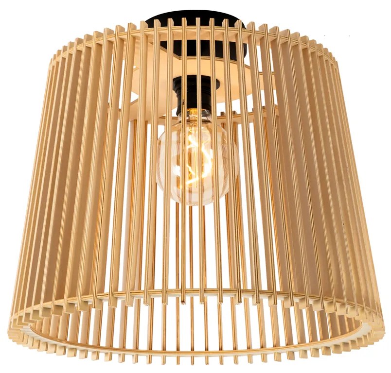 Zewnetrzna Rustykalna lampa sufitowa zewnętrzna drewniana IP44 - Jayla Rustykalny / Vintage Oswietlenie zewnetrzne