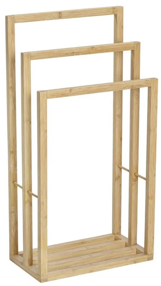 WENKO 25629100 - Stojak na ręczniki BAMBUSA 42,5x82 cm brązowy