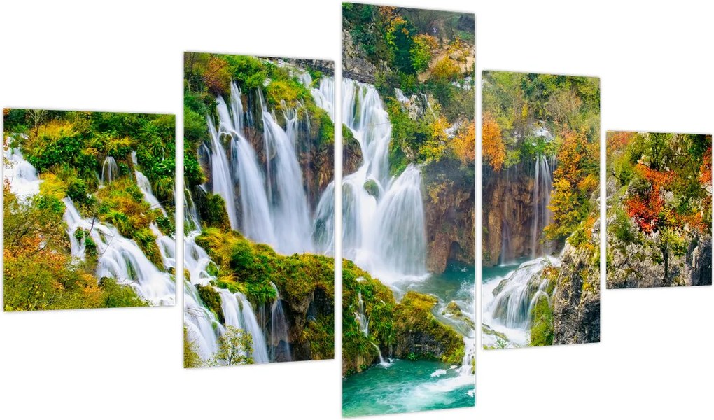 Obraz - Park Narodowy Jezior Plitwickich (125x70 cm)