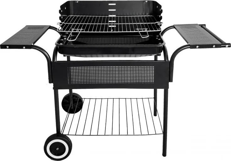 Grill węglowy ogrodowy z półkami i kółkami SL5636T
