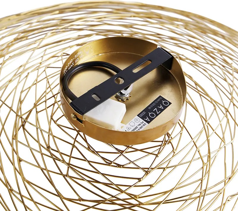 Orientalny plafon złoty 60 cm - Glan