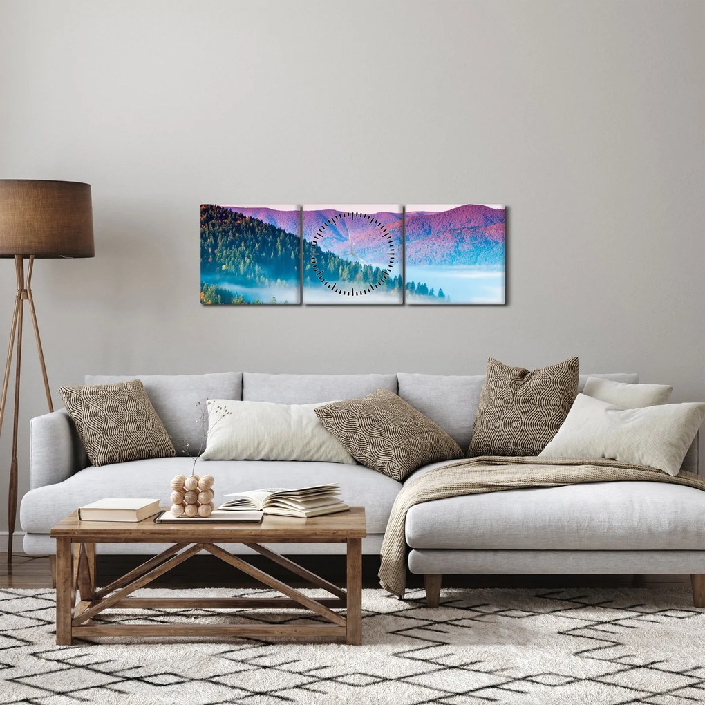 Obraz - Panorama 2 (z zegarem) (90x30 cm)